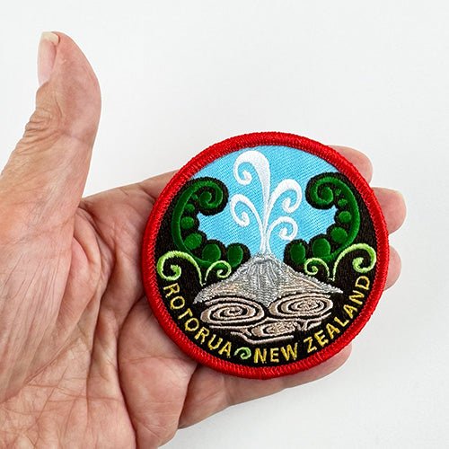 Rotorua Geyser NZ Iron - on Patch - ShopNZ