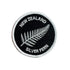Round NZ Silver Fern Iron On Patch - ShopNZ