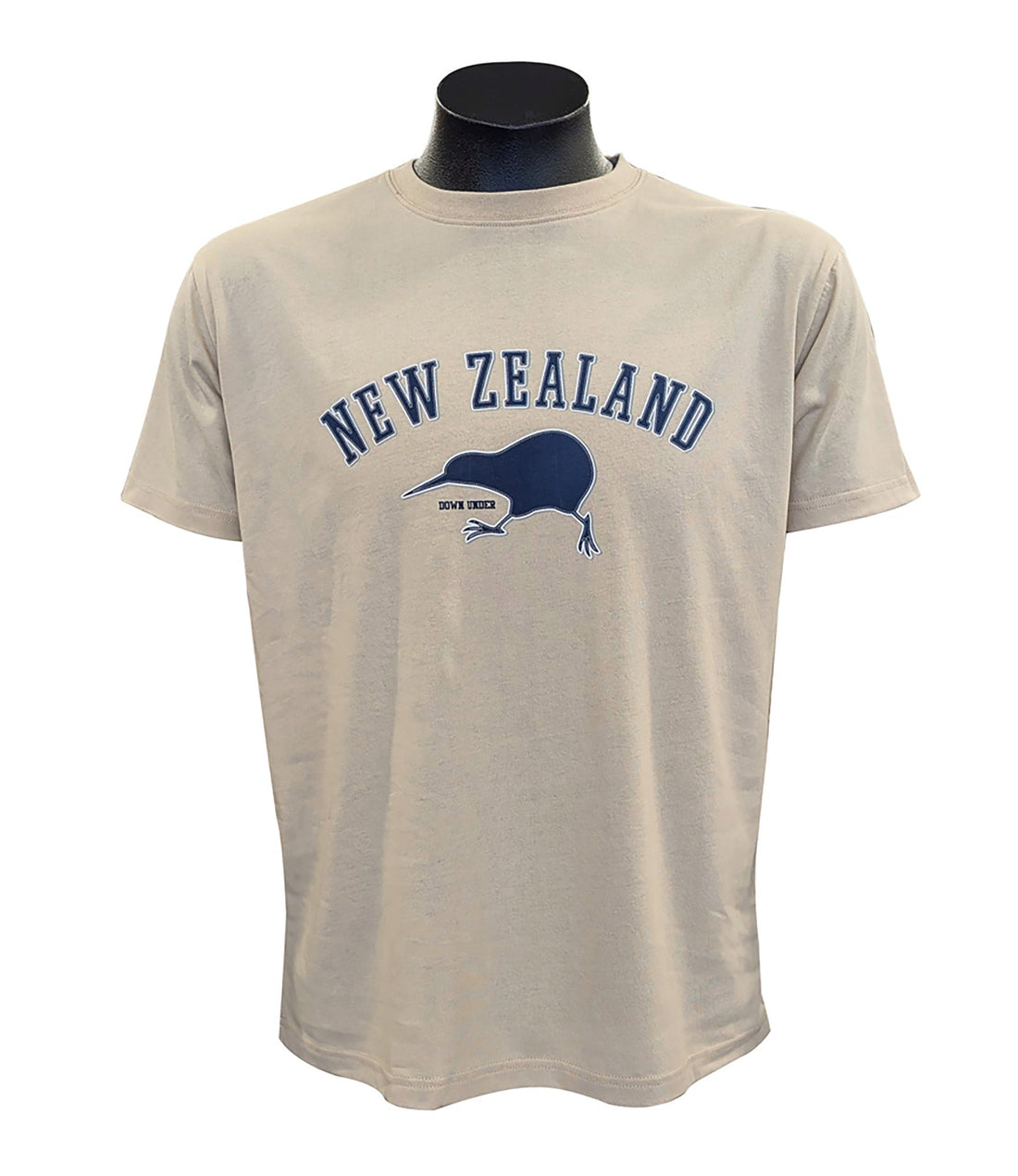 Running Kiwi NZ Souvenir Mens T-shirt - Colour Sand - ShopNZ