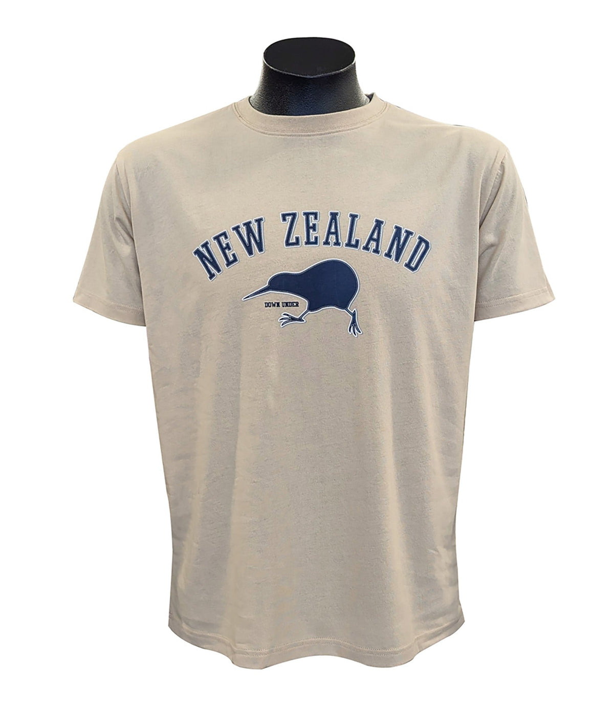 Running Kiwi NZ Souvenir Mens T-shirt - Colour Sand - ShopNZ
