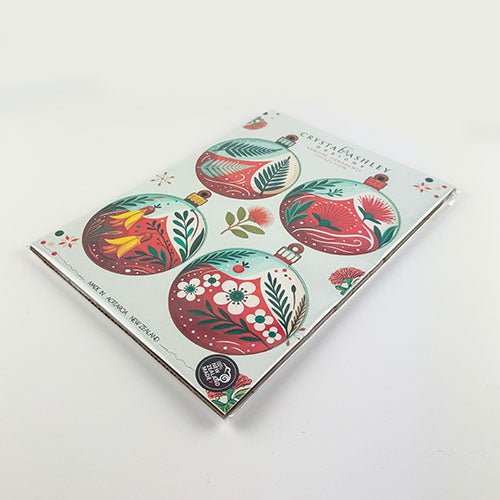 Set of 4 Pop Out NZ Flowers Christmas Ornaments - ShopNZ