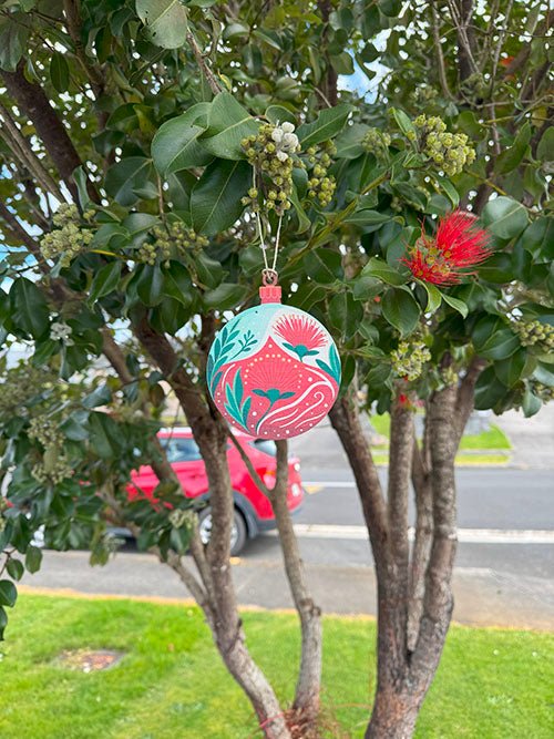 Set of 4 Pop Out NZ Flowers Christmas Ornaments - ShopNZ