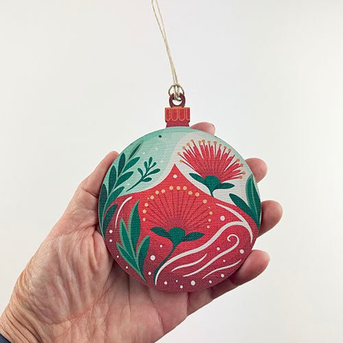 Set of 4 Pop Out NZ Flowers Christmas Ornaments - ShopNZ