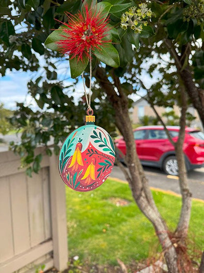 Set of 4 Pop Out NZ Flowers Christmas Ornaments - ShopNZ