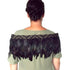 Short Black Maori Korowai With Gold Trim - ShopNZ