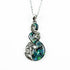 Silver and Paua Māori Pikorua Twist Necklace - ShopNZ