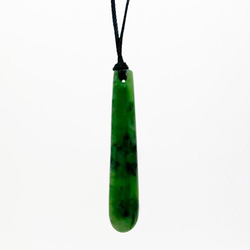 Simple Elegant Ngai Tahu Greenstone Drop Necklace - ShopNZ