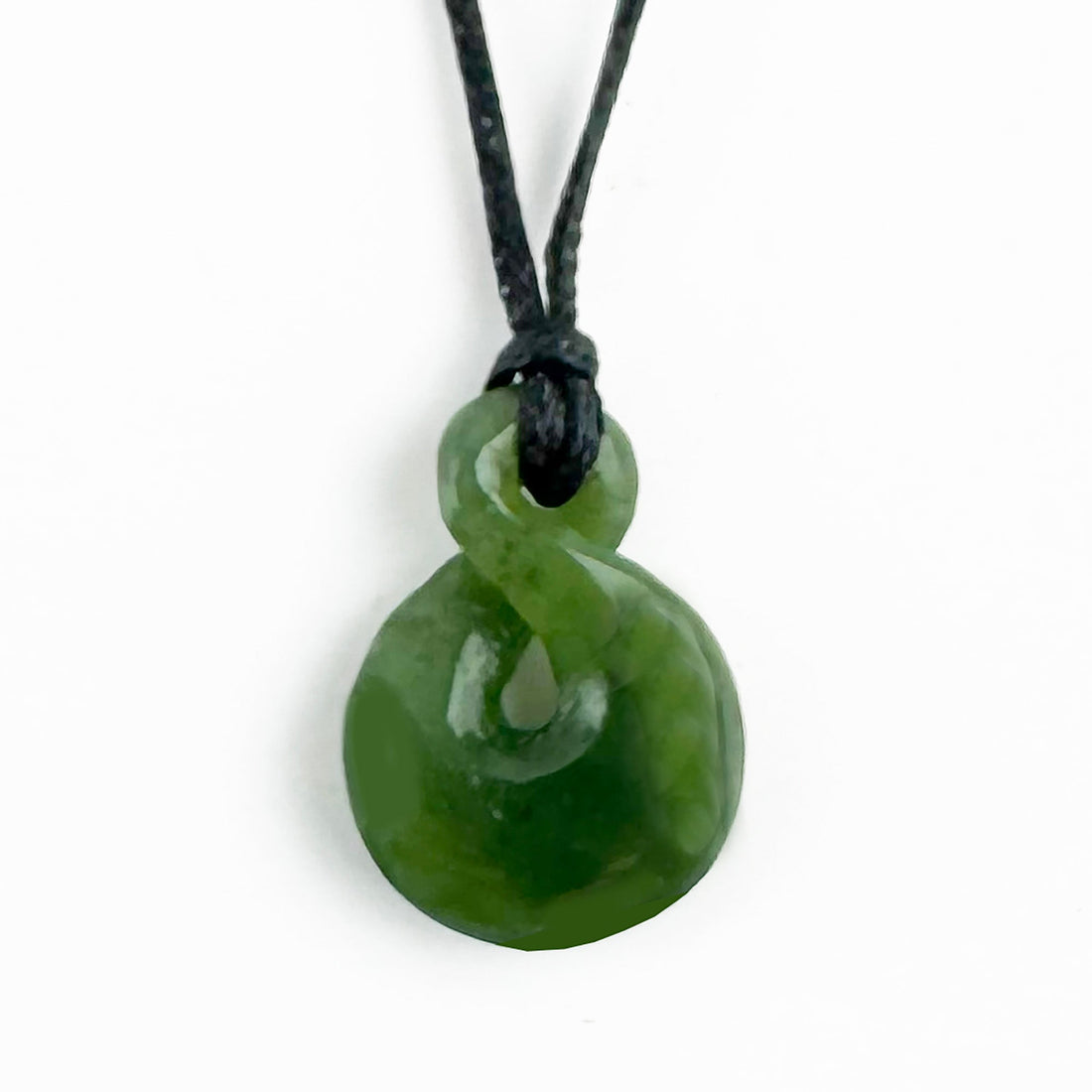 Small Genuine NZ Greenstone Maori Single Twist Necklace - ShopNZ