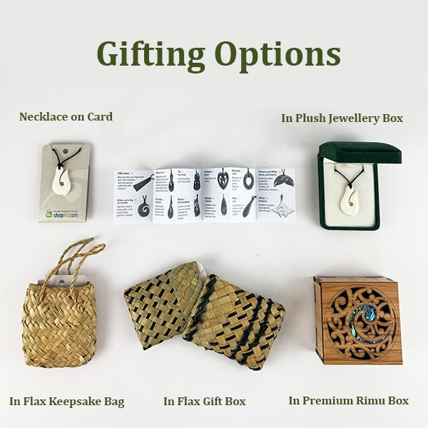 Small Maori Bone Hook Necklace - ShopNZ