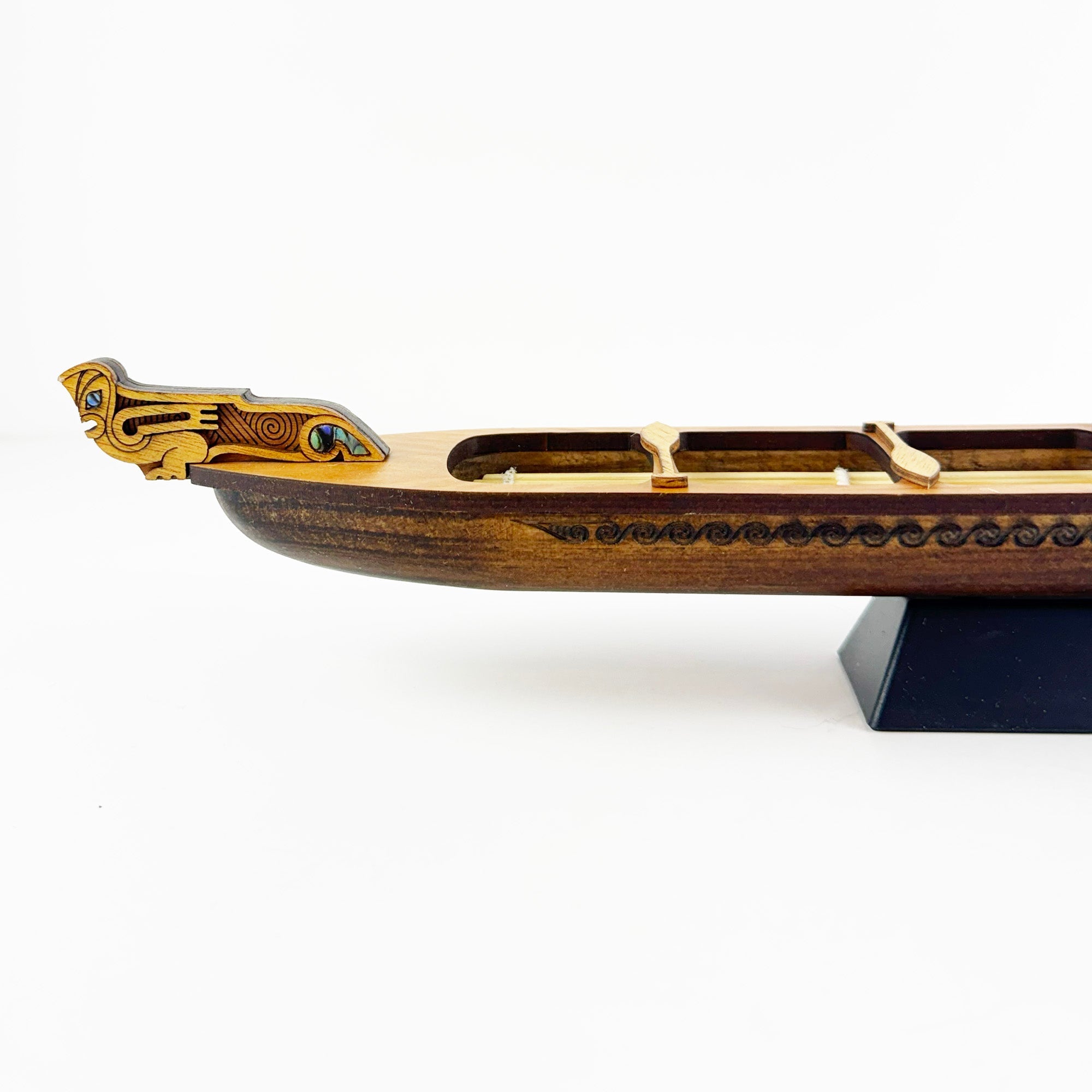 Small Māori Waka Taua War Canoe - Ornament or Trophy - ShopNZ