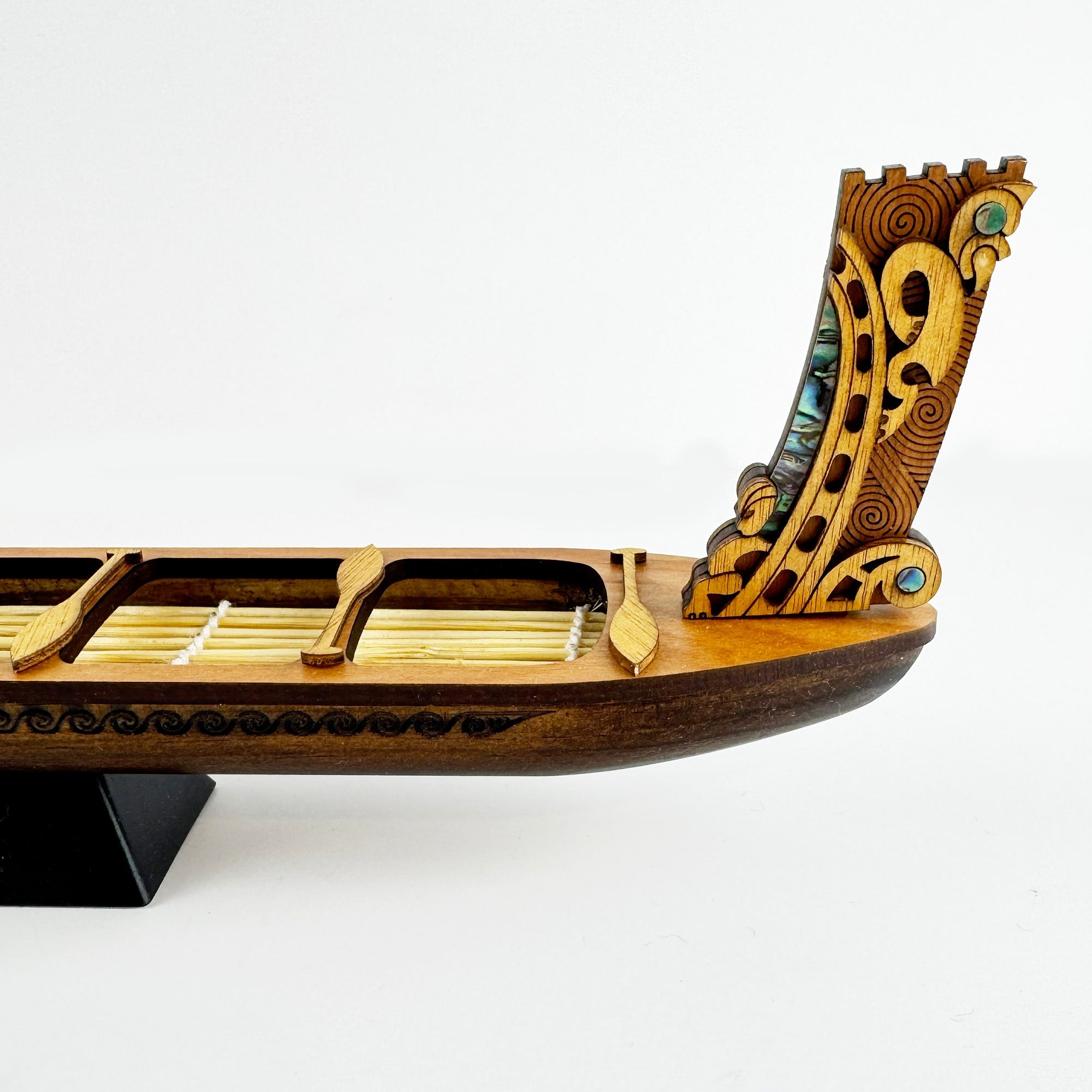 Small Māori Waka Taua War Canoe - Ornament or Trophy - ShopNZ