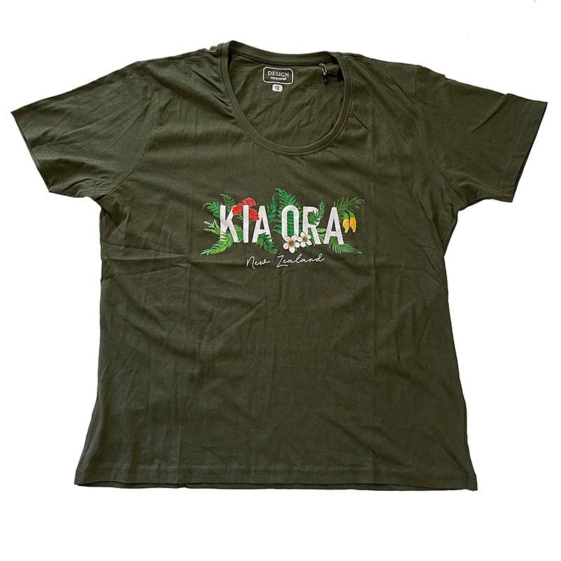 Souvenir NZ Womens Kia Ora Maori T-shirt - ShopNZ