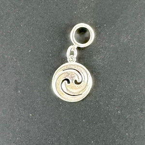 Sterling Silver Double Koru Charm or Earrings - ShopNZ