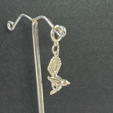 Sterling Silver Fantail Charm or Earrings - ShopNZ