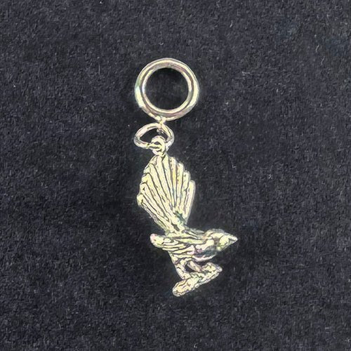 Sterling Silver Fantail Charm or Earrings - ShopNZ