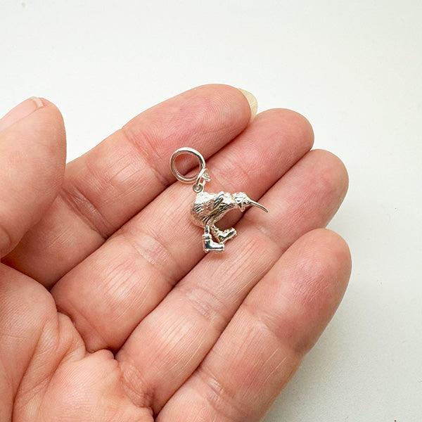 Sterling Silver Kiwi Rugby Player Charm - ShopNZ