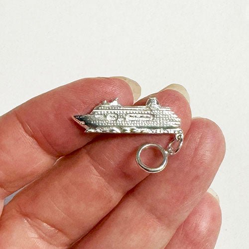 Sterling Silver NZ Cruise Ship Charm - ShopNZ