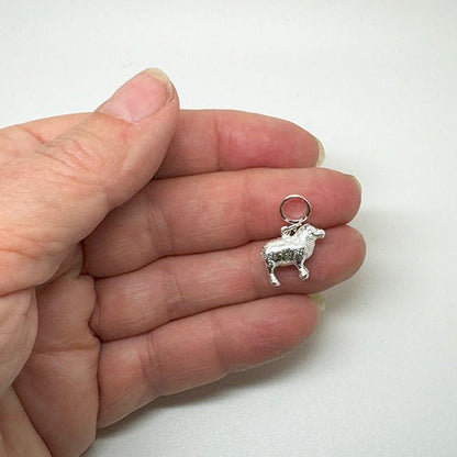 Sterling Silver NZ Sheep Charm - ShopNZ