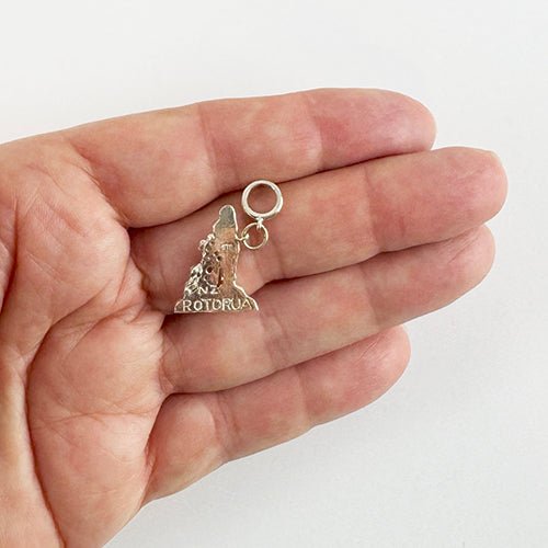 Sterling Silver Rotorua NZ Geyser Charm - ShopNZ