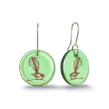 Stone Arrow Eco Glass Fantail Disc Earrings - ShopNZ