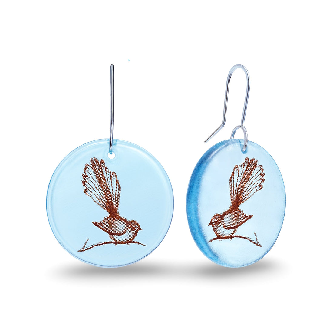 Stone Arrow Eco Glass Fantail Disc Earrings - ShopNZ