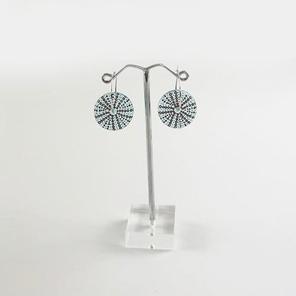 Stone Arrow Recycled Bombay Sapphire Glass Kina Earrings - ShopNZ