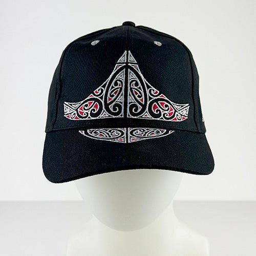Striking Maori Cap with Kowhaiwhai Embroidery - ShopNZ