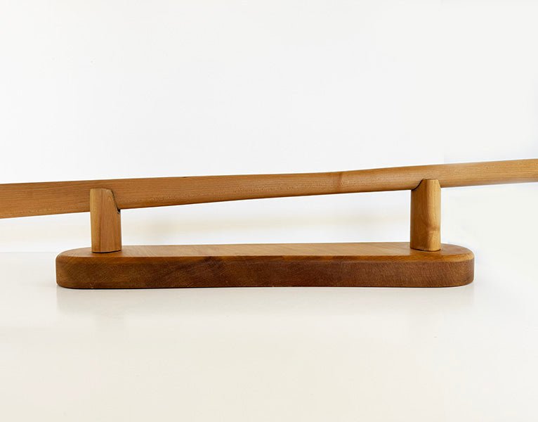 Stunning 1.6m Kanuka Maori Taiaha on Kauri Stand - one only available - ShopNZ