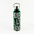 Stunning Forest Green and White Embossed Māori Print Insulated Bottle - ShopNZ