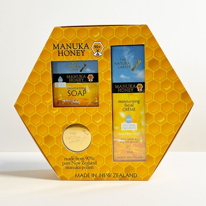 The Natural Land Facial Creme Lip Balm and Soap Gift Set - ShopNZ