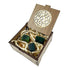 Three Pounamu Touch Stones in River Rimu Box - ShopNZ