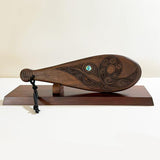 Mahogany Maori Patu with Koru Carving - ShopNZ