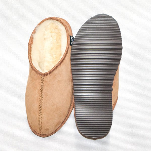 Top Quality NZ Sheepskin Scuffs with Ridged Sole - ShopNZ