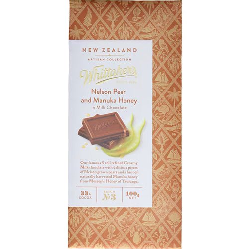 Whittakers Artisan Chocolate - Nelson Pear and Manuka Honey - ShopNZ