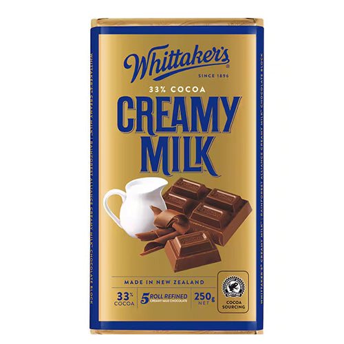 Whittakers Creamy Milk Chocolate Block - ShopNZ