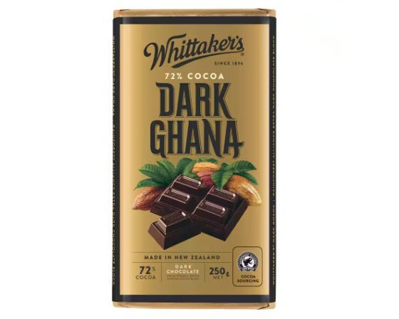 Whittakers Dark Ghana Chocolate Block - ShopNZ