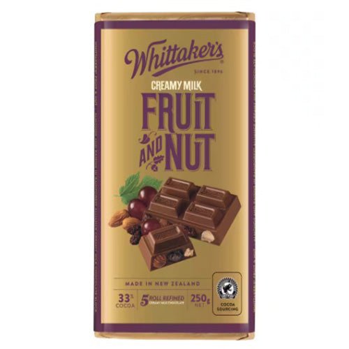 Whittakers Fruit and Nut Chocolate Block - ShopNZ