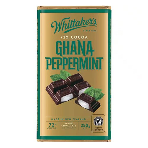 Whittakers Ghana Peppermint Chocolate Block - ShopNZ