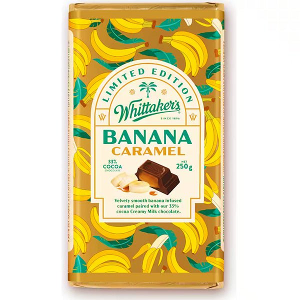 Whittakers Limited Edition Banana Caramel Chocolate - ShopNZ