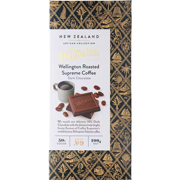Whittakers Wellington Roasted Supreme Coffee Dark Chocolate - ShopNZ