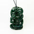 Whopper 11cm (4 3/8") Genuine NZ Greenstone Tiki Necklace - ShopNZ