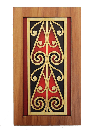 Maori Koru Rimu Wall Panel - ShopNZ