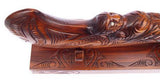 Large 46cm Carved Maori Wahaika Club on Stand - ShopNZ