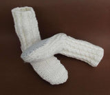 Cream NZ Sheepskin and Wool Slipper Socks - ShopNZ