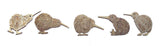 Flock of 5 Kiwi Birds Wall Art - ShopNZ