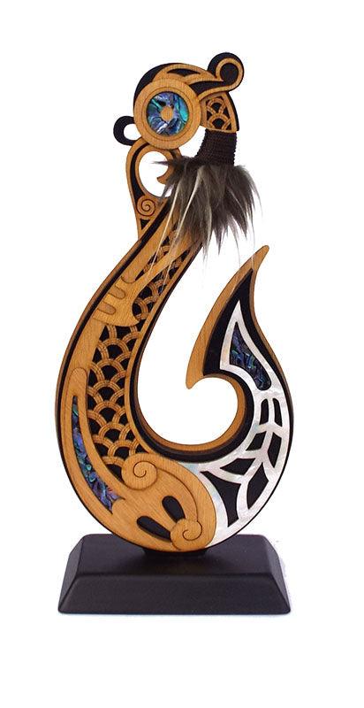 Maori Fish Hook Trophy or Ornament - ShopNZ