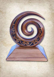 Large Single Koru Wooden Trophy - ShopNZ