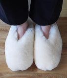 Sheepskin Wool Out Slippers with Suede Soles - ShopNZ