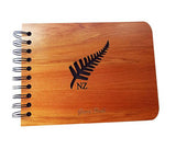 NZ Silver Fern Rimu Guest Book - ShopNZ