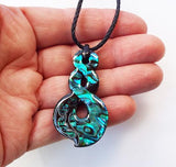 NZ Paua Shell Maori Twist Necklace - ShopNZ